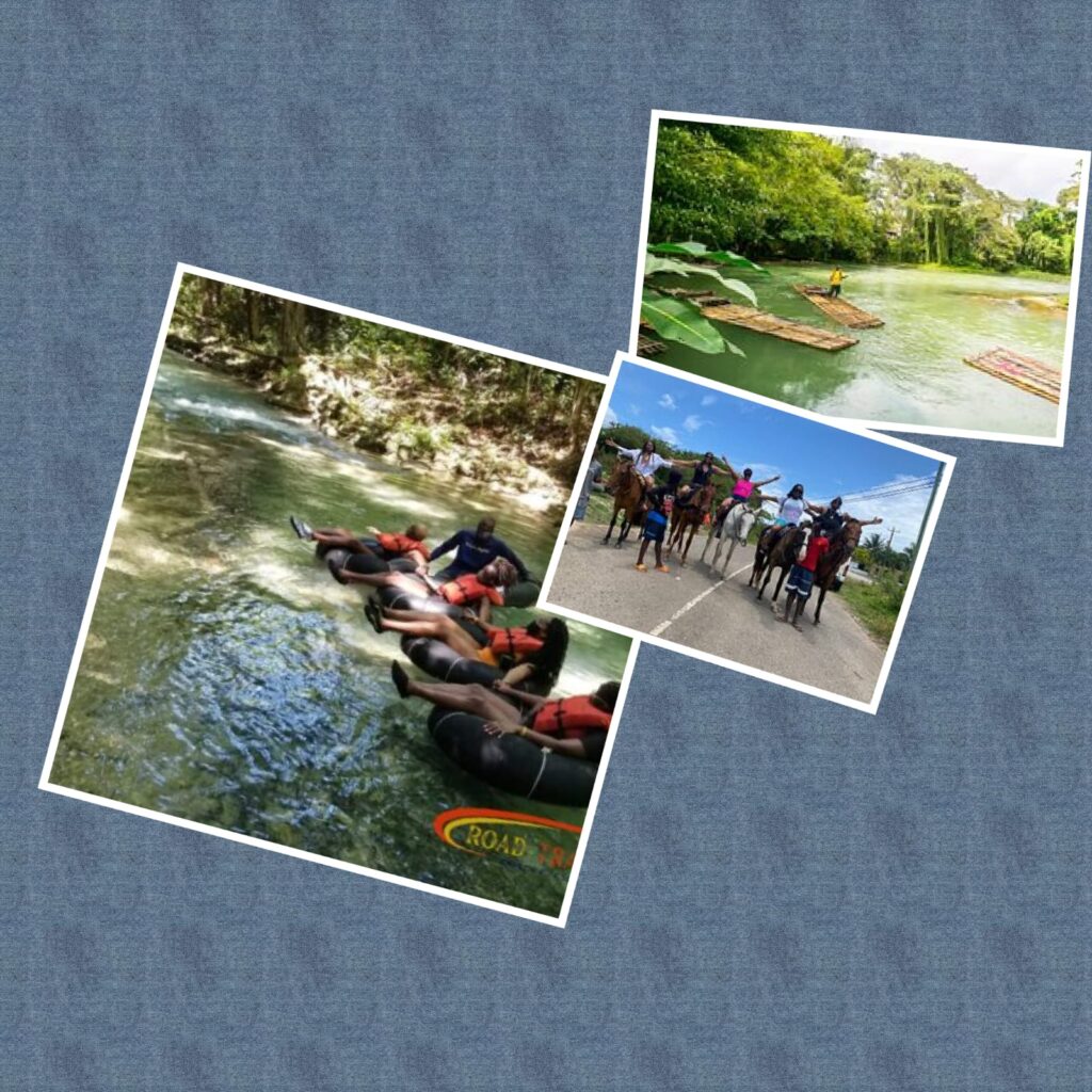 Horseback Riding, Secret Falls, Blue Hole, Tubing, & Rafting Road